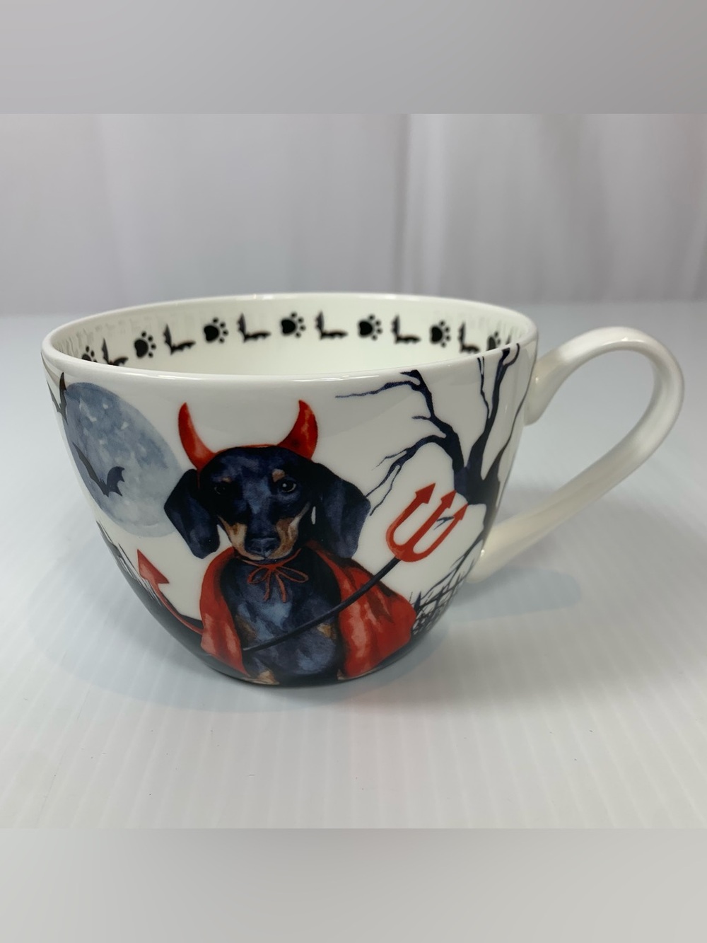 Portobello By Design Little Devil Dachshund Halloween Coffee Mug